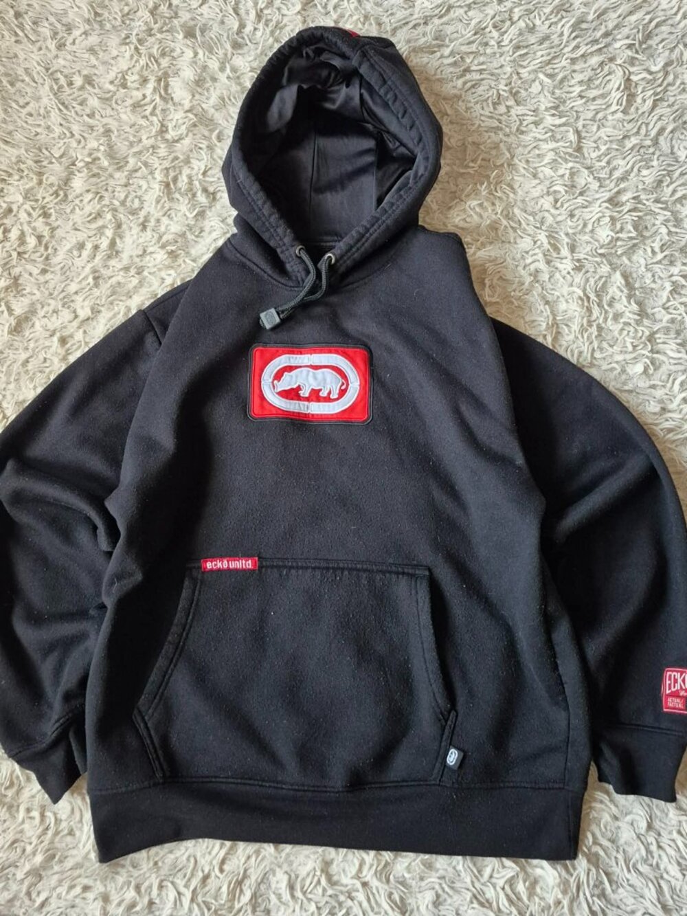 Ecko Unltd. Black Pullover Hoodie Men's Size Medium